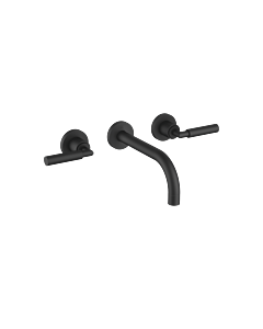 Dornbracht Tara . Finish set 36712882-33 for wall-mounted basin mixer, without waste set, 190 mm, matt black