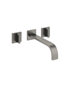 Dornbracht Mem trim set 36717782-99 for two-handle basin mixer, without waste set, matt dark platinum