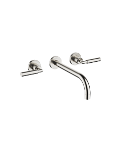 Dornbracht Tara . Finish set 36717882-06 for wall-mounted basin mixer, without waste set, 240 mm, matt platinum