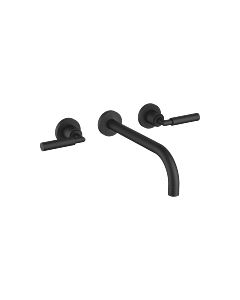 Dornbracht Tara . Finish set 36717882-33 for wall-mounted basin mixer, without waste set, 240 mm, matt black