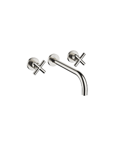 Dornbracht Tara. Fertigmontageset 36717892-06 für Waschtisch-Wand-Armatur, ohne Ablaufgarnitur, 240 mm, platin matt