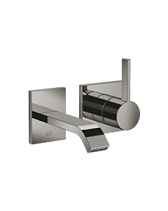 Dornbracht IMO Wash basin wall fitting 36860671-19 without waste set, Dark Chrome