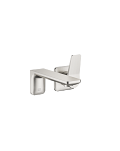 Dornbracht Lissè wall-mounted single lever mixer 36860845-06 for washbasin, without waste set, matt platinum