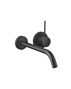 Dornbracht Meta Fertigmontageset 36861662-33 für Wand-Einhandmischer, ohne Ablaufgarnitur, Ausladung 250 mm, schwarz matt