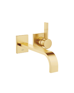 Dornbracht Mem trim set 36862782-28 for wall-mounted single lever basin mixer, without waste set, brushed brass