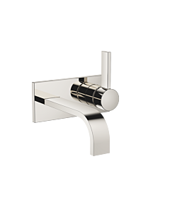Dornbracht Mem trim set 36863782-08 for wall-mounted single lever basin mixer, without waste set, platinum