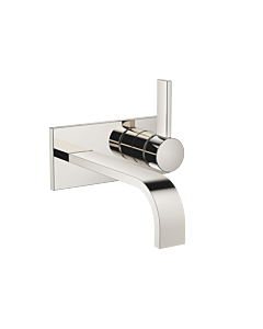Dornbracht Mem trim set 36864782-08 for wall-mounted single lever basin mixer, without waste set, platinum