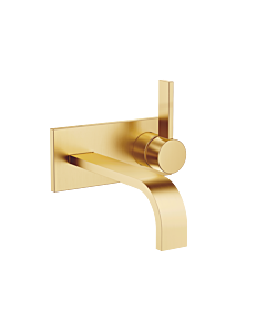 Dornbracht Mem trim set 36864782-28 for wall-mounted single lever basin mixer, without waste set, brushed brass