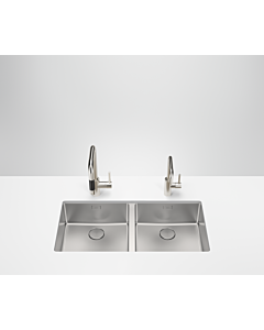 Dornbracht double Spülbecken 38240004-86 substructure, brushed stainless steel