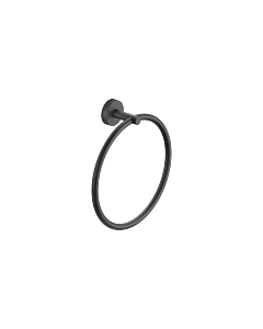 Dornbracht Meta anneau porte-serviettes 83200979-33 rond, 185 mm, noir mat