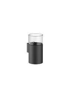 Dornbracht Glashalter 83400979-33 Wandmodell, Glas aus Kristallglas, transparent, schwarz matt