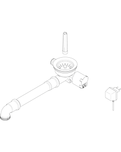 Dornbracht Ablaufgarnitur, 1 1/4 04110105500-86 edelstahl, matt