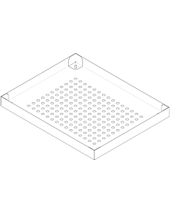 Dornbracht plaque de recouvrement JustRain 04110212001-86 04110212001 acier inoxydable brossé