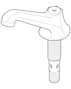 Dornbracht spout 135 mm Madison 04113600110-00 chrome