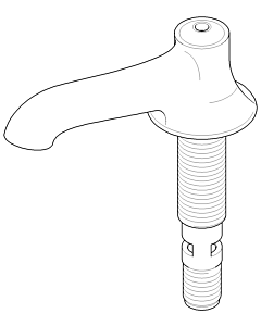 Dornbracht bec 135 mm 04118200100-00 chromé