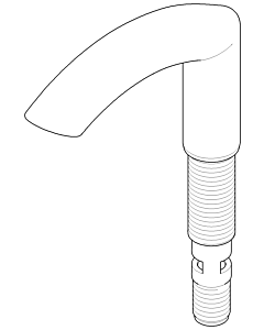 Dornbracht spout 125 mm 04118703100-00 chrome