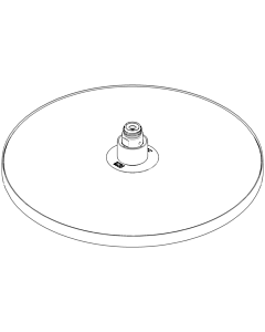 Dornbracht round 04120509100-06 04120509100 D.300 mm matt platinum