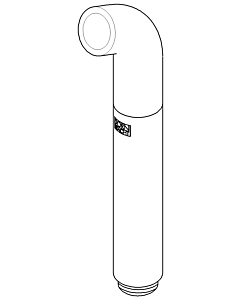 Dornbracht pouring pipe 2000 /2 connection 04121107301-08 platinum