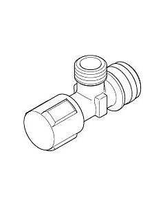 raccord de vanne d&#39;équerre Dornbracht 04170200300-00 chromé
