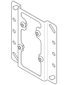 Dornbracht plaque de montage 35425/35420 Ersatzteile 0417201270090 04172012700 153 x 154 x 14 mm