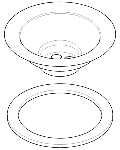 Dornbracht Gehäuse Siebkorb 04178500500-86 edelstahl matt