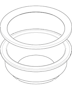 partie inférieure de soupape Dornbracht 0417850110090 brut