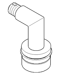 Dornbracht poignée angle complet Tara . - 04182001800-09 laiton