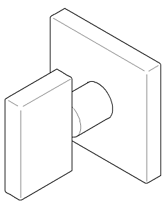 manche Dornbracht avec rosace 04207800201-08 platine