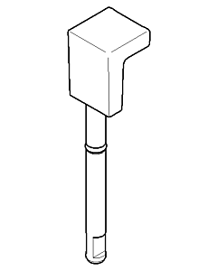 Dornbracht pull rod 04207803000-06 04207803000 18 x 83 x 18 mm matt platinum