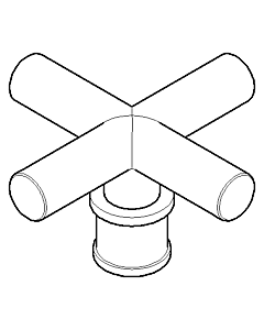 Dornbracht Griff komplett TARA.-892 04208901100-06 platin matt