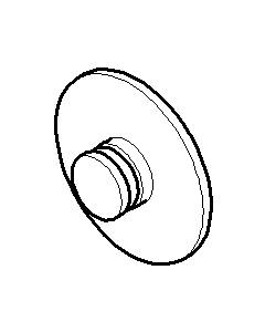 Dornbracht Deckel - edelstahl matt 04210212300-86 edelstahl matt