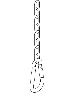 Dornbracht safety chain with hook 0421500040090 raw