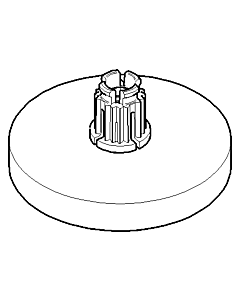 Dornbracht rosace D55 mm 04277400200-00 chromé