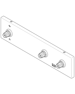 Dornbracht 3-Loch-Platte Stand 04279802500-06 platin matt