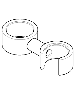 Dornbracht Halter pour colonne de douche 04281002901-47 04281002901 Champagne