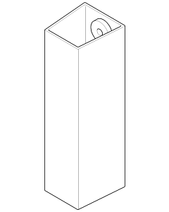 Dornbracht standpipe for WT increased 04282204300-47 champagne