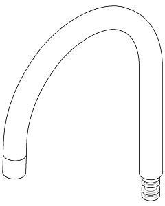 Dornbracht extension 165mm Tara + Tara Class. 04282206600-00