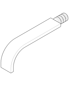 Dornbracht Ausl. EHM-WT Wand 170 mm vc 04282217300-00 35 x 9 mm Chrom