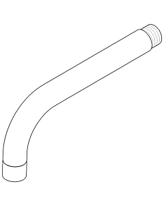 Dornbracht spout 23 x 2000 x 170 mm A 04282223600-00 230 x 95 x 35_chrom