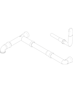 Dornbracht jeu de tuyaux complet 0428230650090