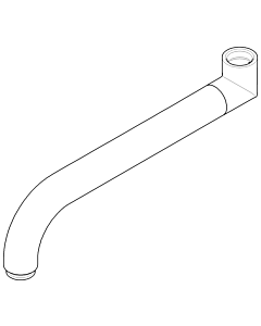 sortie Dornbracht pivotante 225 mm 04282507810-06 270 x 70 x 35_platine mat