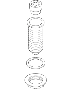 Dornbracht shaft, complete 0430011860090 raw