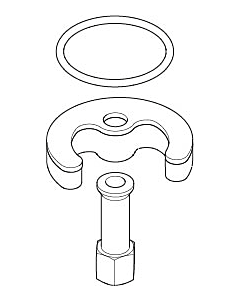 Dornbracht mounting kit EHM 0430110382590 raw