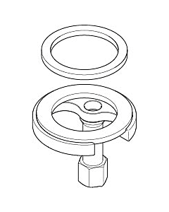 Dornbracht kit de fixation EB-EB/BID TipTap 0430110387090 PIÈCES DE RECHANGE 04301103870 D 52 x 2000 mm