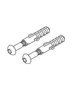 kit de fixation Dornbracht (vis+chevilles) 0430310240190 PIÈCES DE RECHANGE 04303102401 6 x 40 mm