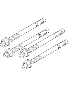 Dornbracht fixation boulon d&#39;ancrage m8x 0430350080090 brut