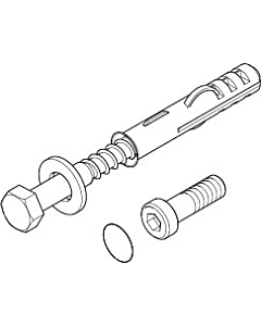 Dornbracht ceiling mounting set Big 0430350100090 raw