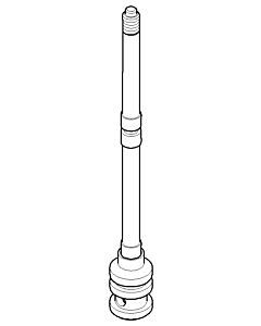 Dornbracht pull rod for diverter 04310903020-06 04310903020 D.15 x 127.5 mm matt platinum