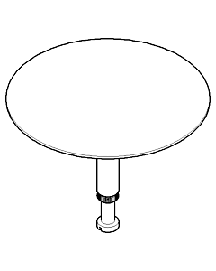 Dornbracht Stopfen 04312003148-06 platin matt, für 35225/221/22097090