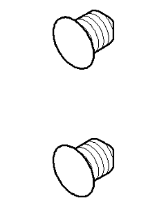 Dornbracht Gew.stift/abdeckstopfen 0431200340090 10x25x10